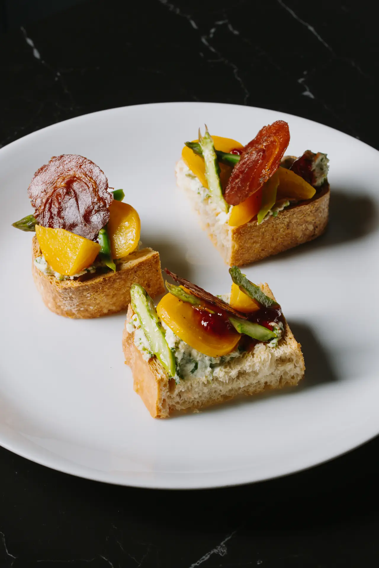 Bruschetta with seasonal toppings