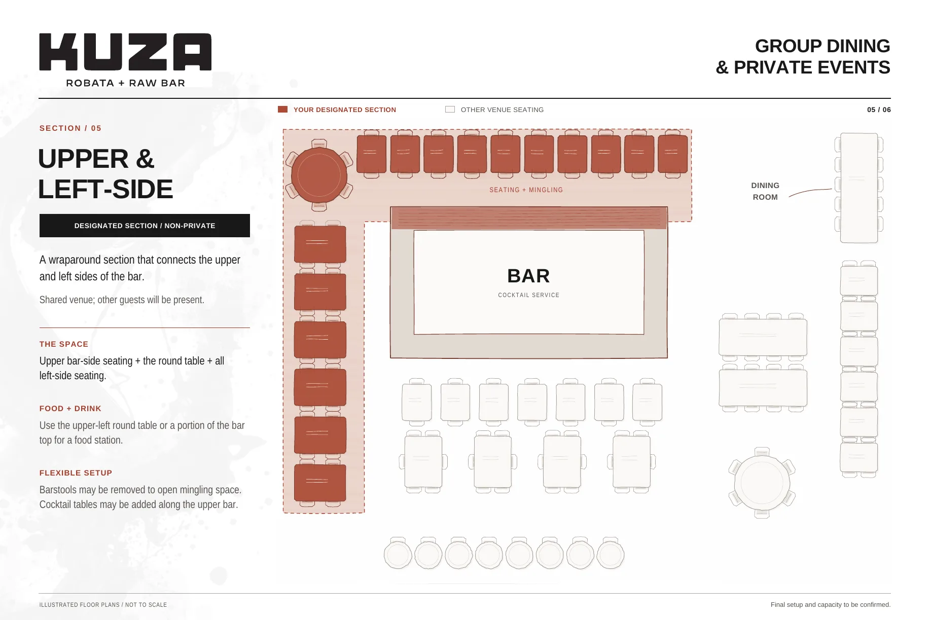 Floor plan: Upper & left-side at KUZA